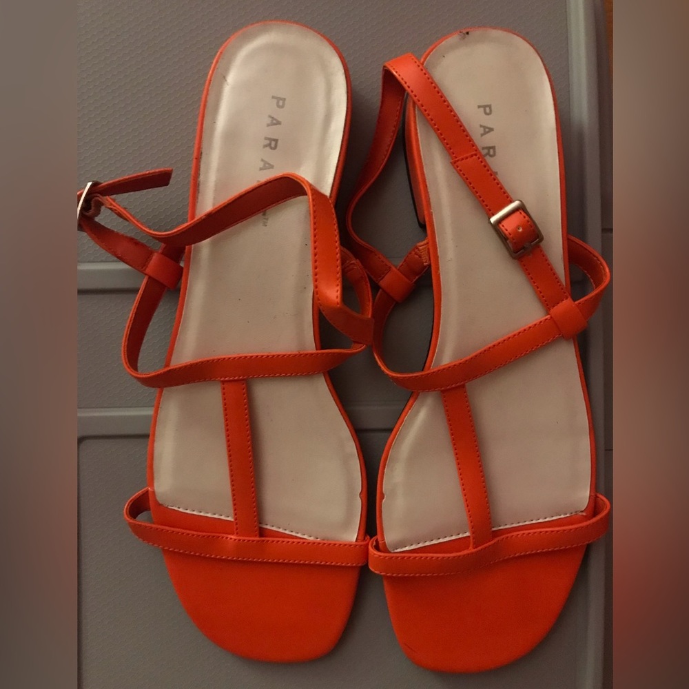 Orange sandals